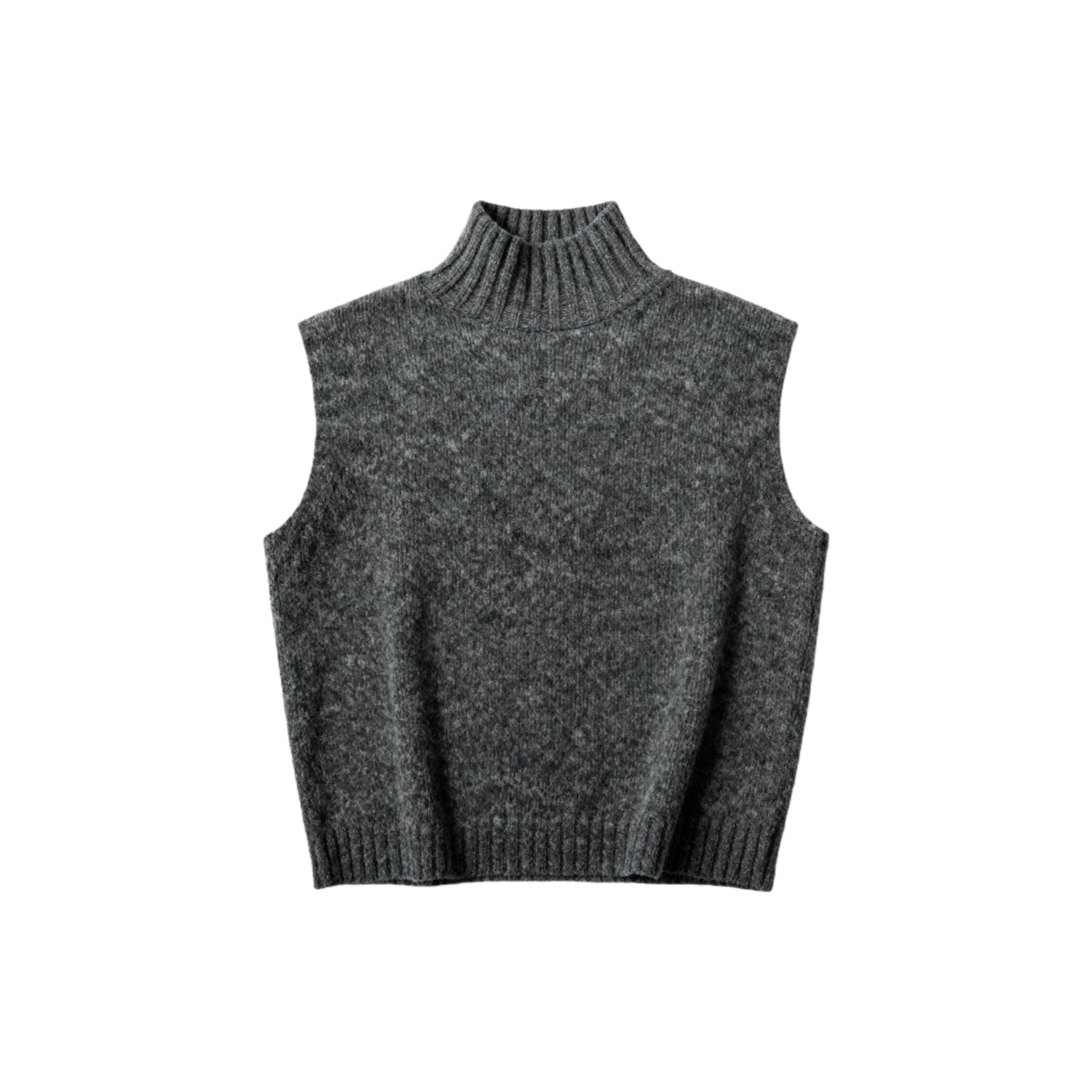 Mockneck Sleeveless Jumper