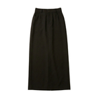 Emma Wool Silk Black Maxi Skirt