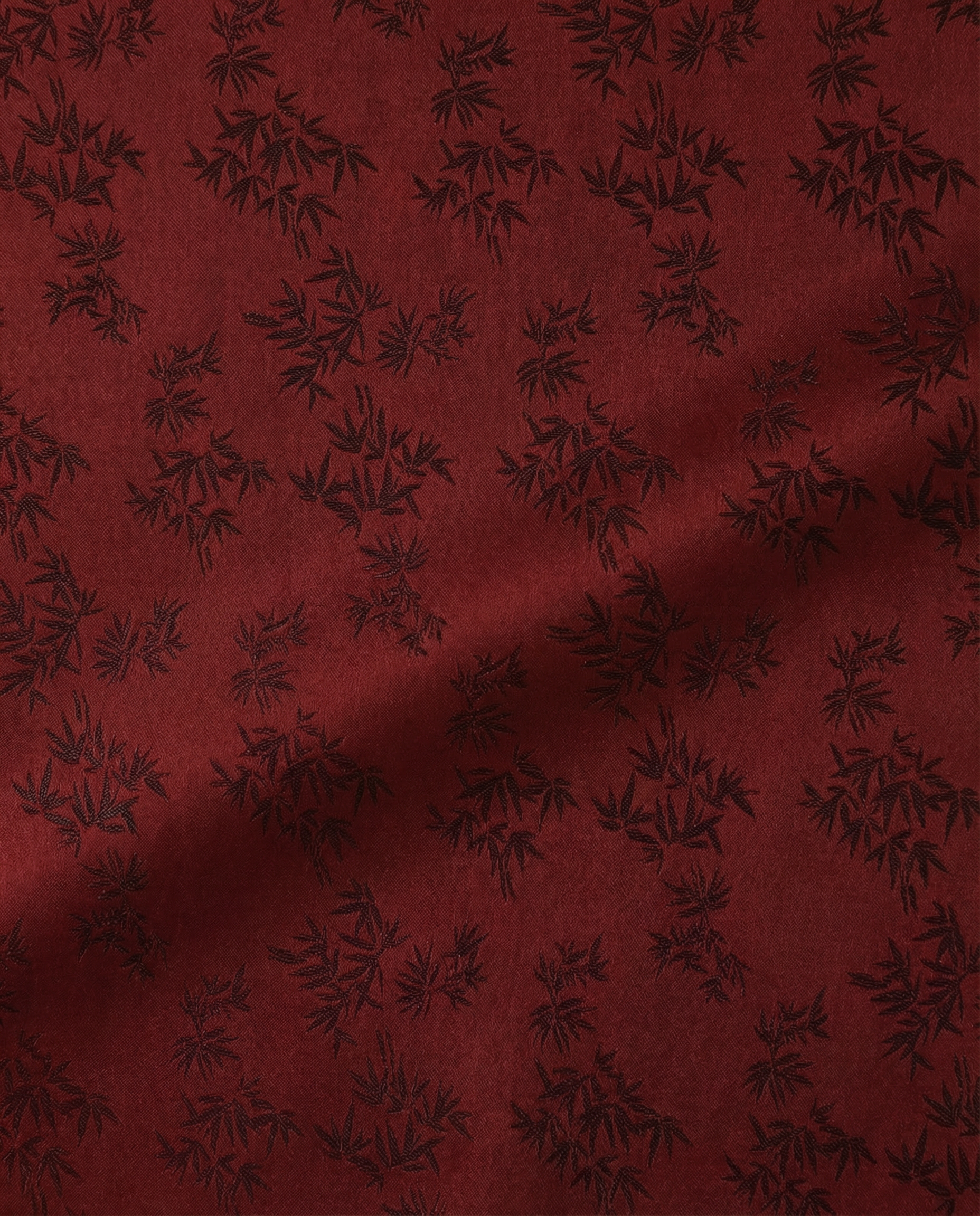 Crimson Red Bamboo Mini Skirt