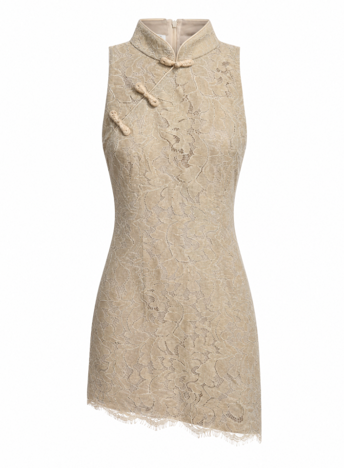 Sanya Asymetric Lace Dress