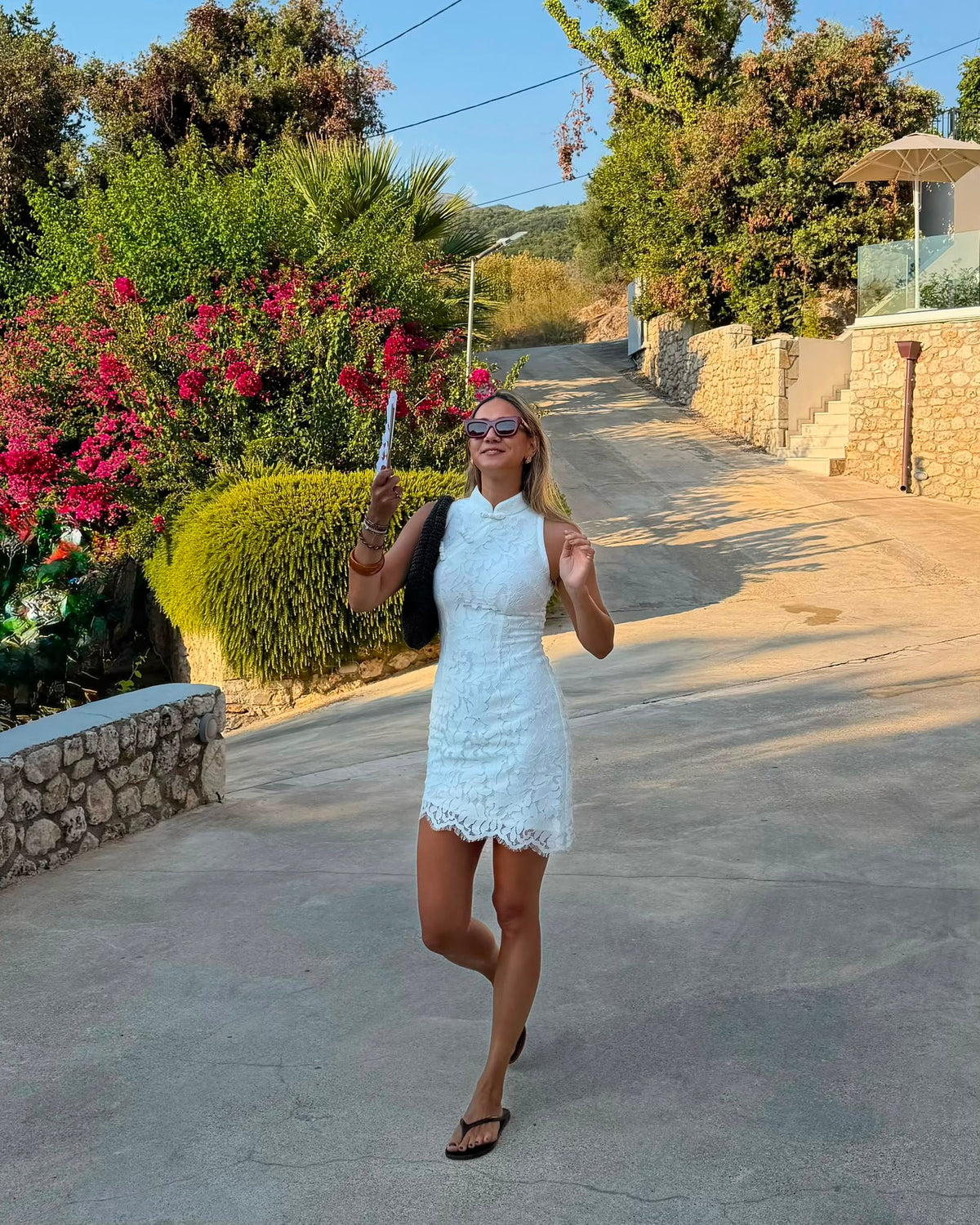 Sanya Asymetric Lace Dress