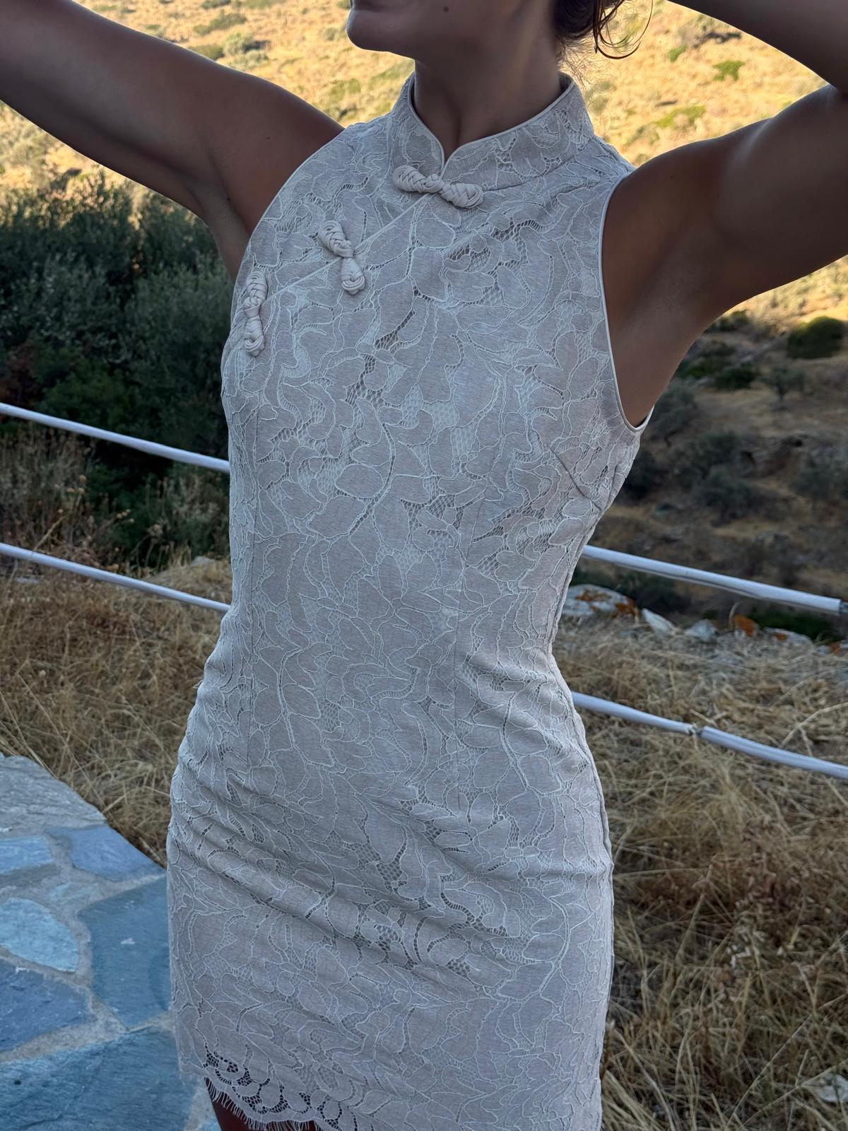 Sanya Asymetric Lace Dress